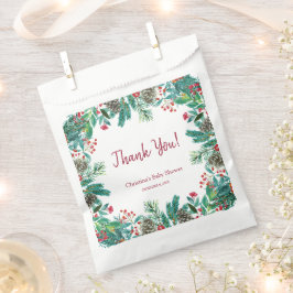 Bolsa De Papel Baby Shower de invierno