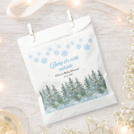 Bolsa De Papel Baby Shower de Invierno Baby It's Cold Outside
