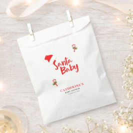 Bolsa De Papel Baby Shower de invierno Santa Baby