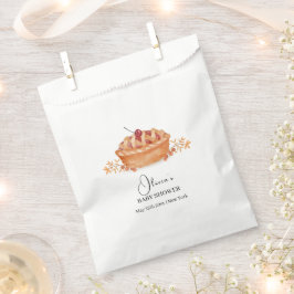 Bolsa De Papel Baby Shower de la caída del cerezo de corbata rúst