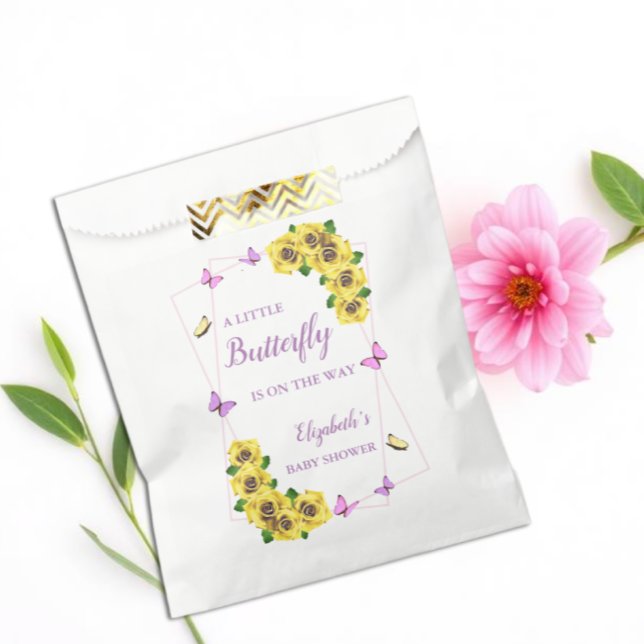 Bolsa De Papel Baby Shower de la mariposa pequeña (Subido por el creador)