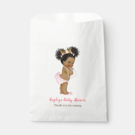 Bolsa De Papel Baby Shower de la princesa vieja africana