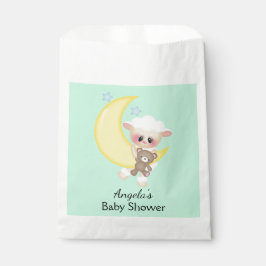 Bolsa De Papel Baby Shower de Lamb and Crescent Moon
