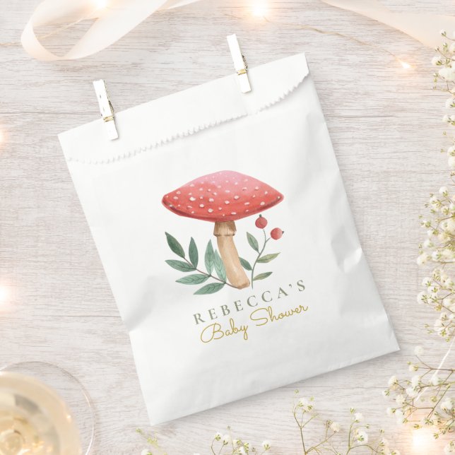 Bolsa De Papel Baby Shower de Little Mushroom (Cortado)