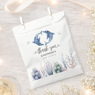 Bolsa De Papel Baby Shower de los gemelos Sea Life