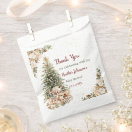 Bolsa De Papel Baby Shower de Navidad Boho Neutral