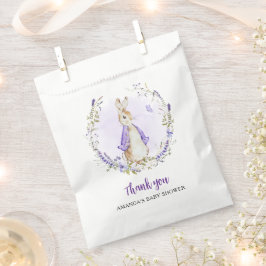 Bolsa De Papel Baby Shower de Purple Rabbit
