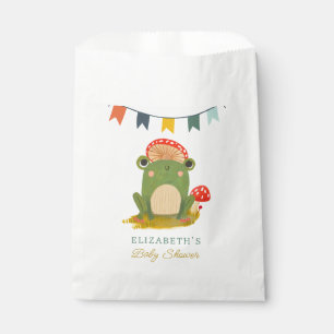 Bolsa De Papel Baby Shower de rana de color de agua dulce