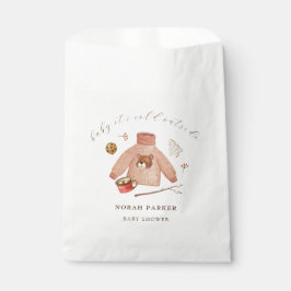 Bolsa De Papel Baby Shower de ropa de camping frío en invierno