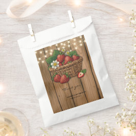 Bolsa De Papel Baby Shower de Strawberry Sweet Basket