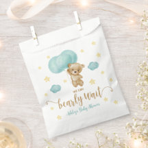 Baby Shower de Teddy Bear and Blue Balloons