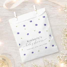 Bolsa De Papel Baby Shower de verano acuarela azul