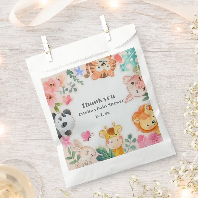 Bolsa De Papel Baby Shower de Woodland Animals (Subido por el creador)