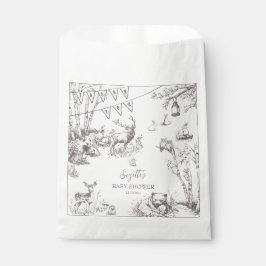 Bolsa De Papel Baby Shower de Woodland Animals