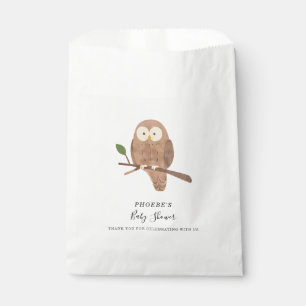 Bolsa De Papel Baby Shower de Woodland Forest Creature