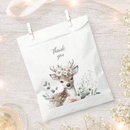 Bolsa De Papel Baby Shower Deer Woodland Animals