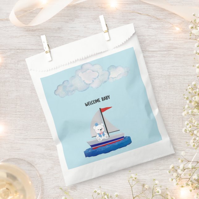 Bolsa De Papel Baby Shower Favor Bags (Cortado)