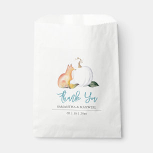 Bolsa De Papel Baby Shower Favor Bags Fall Pumpkin Fox