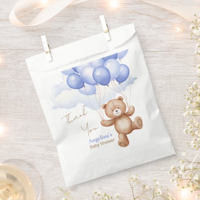 Bolsa De Papel Baby Shower Favor Bags Gracias (Cortado)