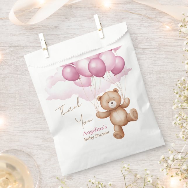 Bolsa De Papel Baby Shower Favor Bags Gracias (Cortado)