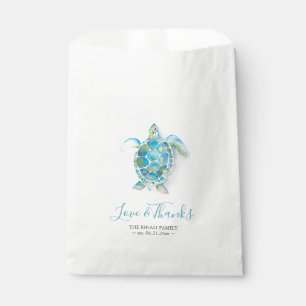 Bolsa De Papel Baby Shower Favor Bags Sea Turtle
