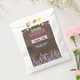 Bolsa De Papel Baby Shower Fiesta de ducha de muelle de lavanda r