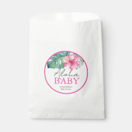 Bolsa De Papel Baby Shower hawaiano personalizado