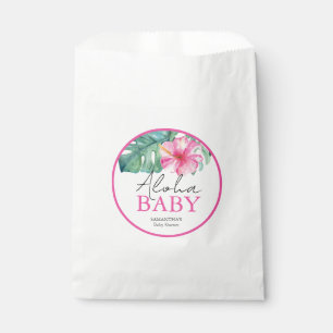 Bolsa De Papel Baby Shower hawaiano personalizado