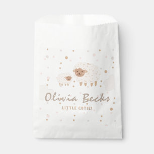 Bolsa De Papel Baby Shower ilustrativo Cream Pastel