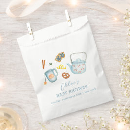 Bolsa De Papel Baby Shower Mínimo Rústico Par-Tea Cookie