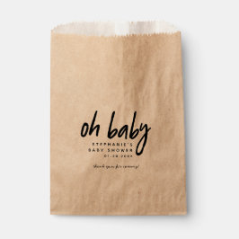Bolsa De Papel Baby Shower moderno | Oh Baby