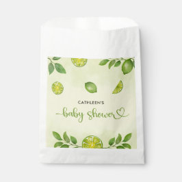 Bolsa De Papel Baby Shower neutro de género de cítricos de cal fr
