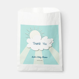 Bolsa De Papel Baby Shower neutro de género Sunshine moderno