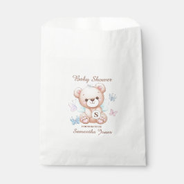Bolsa De Papel Baby Shower personalizado de oso