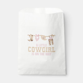 Bolsa De Papel Baby Shower Pink Western Cowgirl