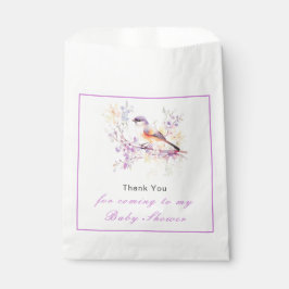 Bolsa De Papel Baby Shower Spring Cute Bird