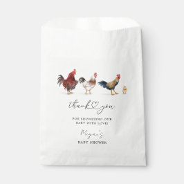 Bolsa De Papel Baby Shower, tema del pollo ruso