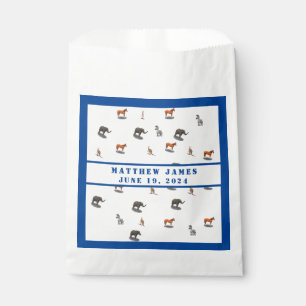 Bolsa De Papel Baby Shower Temática De Animales Variados