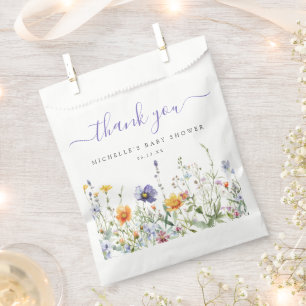 Bolsa De Papel Baby Shower Wildflower