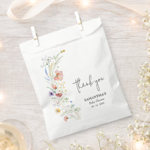 Bolsa De Papel Baby Shower Wildflowers
