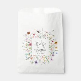 Bolsa De Papel Baby Shower Wildflowers
