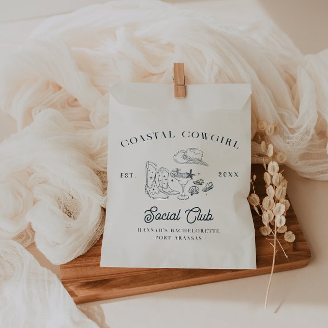 Bolsa De Papel Bachelorette Coastal Cowgirl (Subido por el creador)