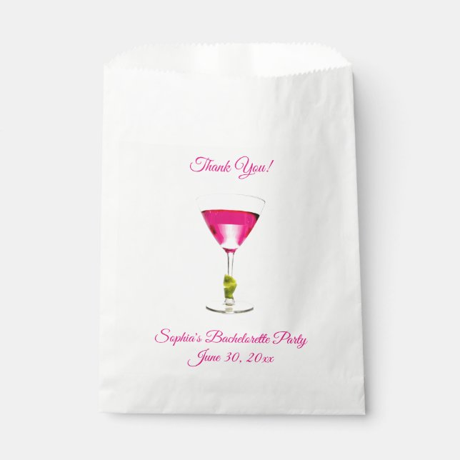 Bolsa De Papel Bachelorette Party Gracias (Anverso)