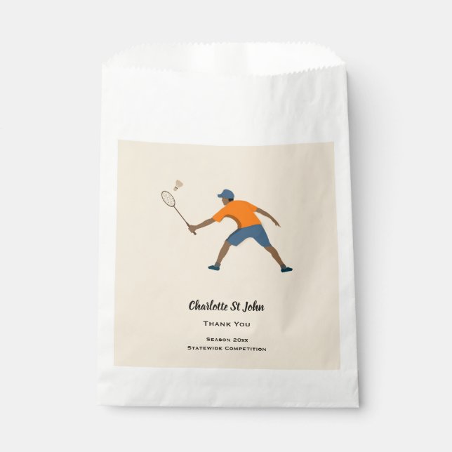 Bolsa De Papel Badminton (Anverso)