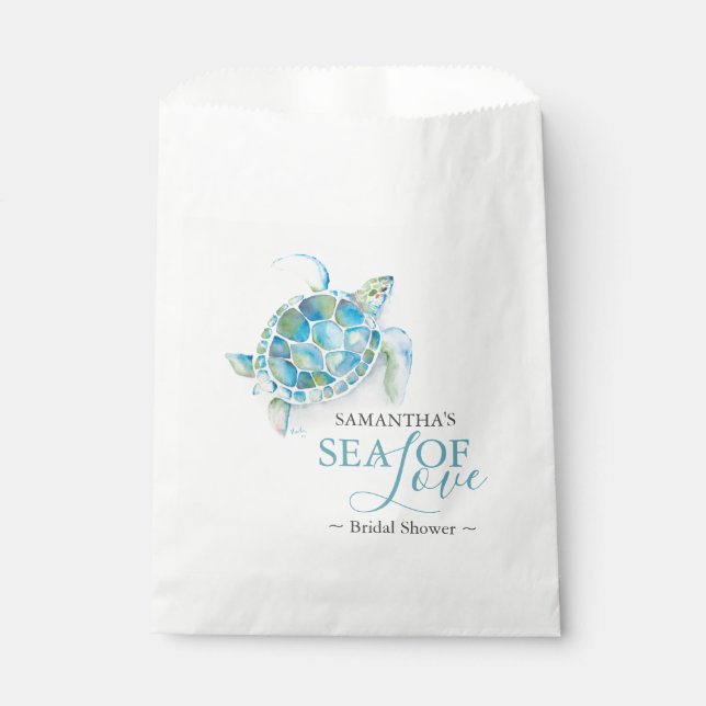 Bolsa De Papel Baile de novia Mar de Amor  (Anverso)