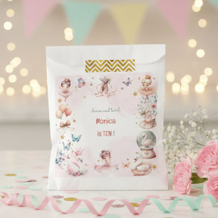Bolsa De Papel Baile y gira hermosa bailarina de ballet cumpleaño