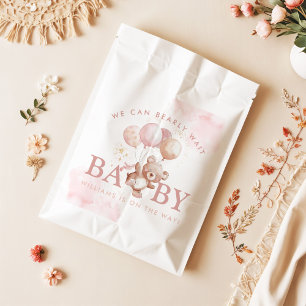 Bolsa De Papel BAILEY Bearly Wait Teddy Bear Baby Shower
