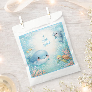 Bolsa De Papel Bajo el Mar Niño Cumpleaños Temático Tiburón Balle
