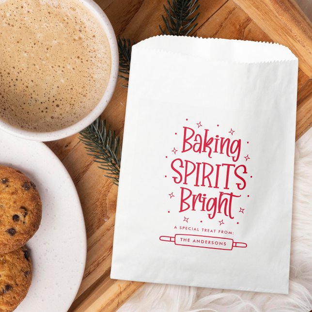 Bolsa De Papel Baking Spirits Bright Red Holiday (Subido por el creador)