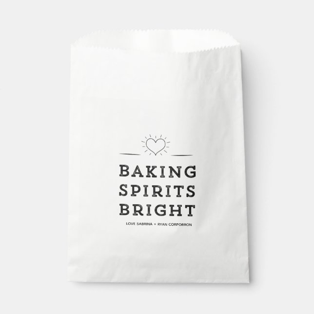 Bolsa De Papel Baking Spirits Brillantes Navidades de Intercambio (Anverso)